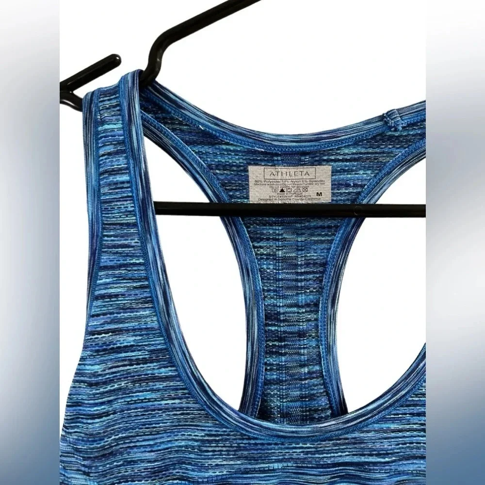 Athleta blue race back tank top - Picture 2 of 4